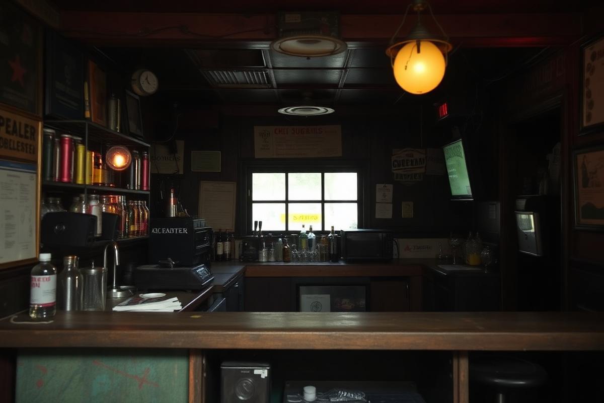 Bar antiguo antes de la renovación